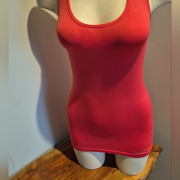 Guess Tomato Color  Racerback Tank Top Xs - Picture 6 of 6